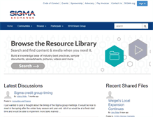 Tablet Screenshot of exchange.sigma.org